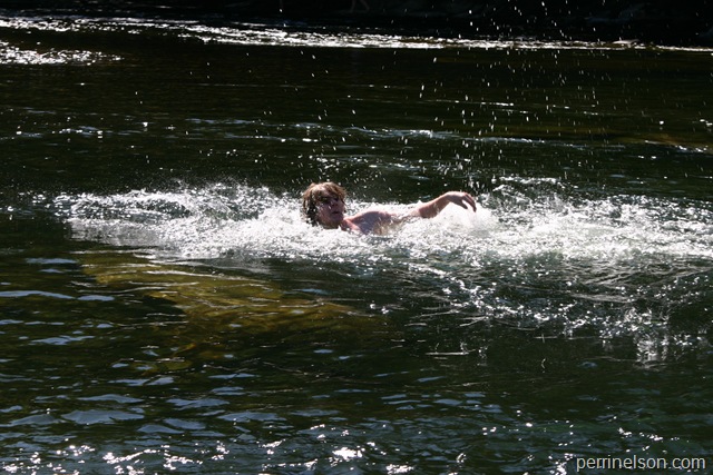 Swiming in the Green River