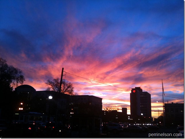 Sunset over Salt Lake City