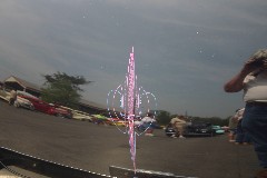 Cool pinstriping on a mirror smooth black finish