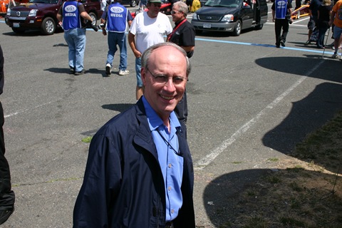 Bob Frey -- I didn't notice, does he still wear red shoes?